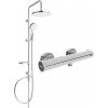 Mexen Erik, sprchový set s dažďovou sprchou a KAI termostatickou sprchovou batériou, chrómová, 77100205-00