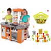 Smoby detská kuchynka Tefal Studio XL a Écoiffier košík s riadom 100% Chef 311026-24