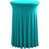 TENTino Elastický obrus SKIRTING na koktejlový bistro stôl 80 cm VIAC FARIEB Farba obrusu: TYRKYSOVÁ / TURQUOISE