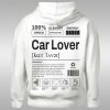 Car Lover Label dámska mikina s kapucňou