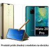 Otváracie Púzdro Luxria Clear View pre Huawei - Zlaté pre Huawei: Mate 20 Pro