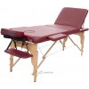 Masážne lehátko ASPEN R1 - vínovo červená