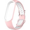 Xiaomi Mi Band 5/6/7 EF náhradní náramek s kovovým zapínáním Ružovobiela MBSCZ-7EF11