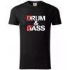 Drum & Bass (Rum & Ass) - Tričko z organickej bavlny - 3XL ( Čierna )