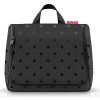 Toaletná taštička Reisenthel Toiletbag XL Glossy dots black