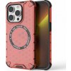 Kryt na iPhone 13 Pro odolný Honeycomb s podporou Magsafe červený