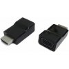 Kab. redukce HDMI na VGA, M/F, černá A-HDMI-VGA-001 Gembird