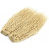Kučeravý clip in maxi set 53cm pravé ľudské vlasy - REMY 200g - najsvetlejšia blond