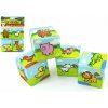 Teddies Moje první zvířátka - Kostka 7 x 7 cm - 4 ks