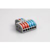 Tracon electric Spojovacia svorka pružinová viacpólová 8 vodičov 0,5-4mm2 32A 400VAC 2P