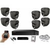 MS AI hybrid Light IP 8 kamerový set so switchom 5 Mpix GDome (6142K8B) (Monitorrs Security)