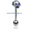 Steel Edge Piercing do jazyka lebka 014BL Rozmery mm: 1,6*16*8*5
