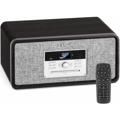 Auna Bella Ann, stereo systém, gramofón, rádio DAB+/UKW, USB, bluetooth (TTS14-Bella Ann BK)