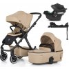 PETITE&MARS SET Kočík 4v1 ICON Mocha Beige LITE AIR + CYBEX Aton B2 i-Size
