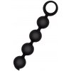 665 Short Silicone Anal Beads Black