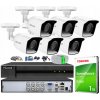 Súprava na monitoring TurboHD, 6 kamier 2Mpx, nahrávač 8ch - HiLook by Hikvision