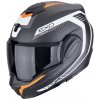 Moto přilba SCORPION EXO-TECH EVO CARBON COSY matná černo/oranžová - Velikost M