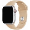 AppleKing silikónový remienok s kratšou a dlhšou prackou pre Apple Watch 42mm / 41mm / 40mm / 38mm - béžový - možnosť vrátiť tovar ZADARMO do 30tich dní