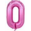 Fóliový balón číslo nula ružový 102cm - Cakesicq - Cakesicq