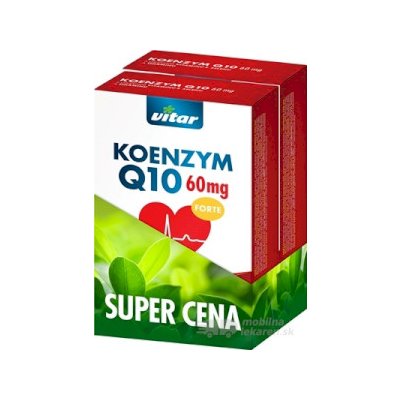 Vitar Koenzym Q10 FORTE 60 mg DUOPACK kapsúl 2 x 60 1 set