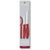 Sada nožov Victorinox sada 2ks nožov a škrabka Swiss Classic plast červený (6.7111.31)