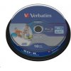 VERBATIM BD-R SL Datalife (10-pack)Blu-Ray/Spindle/6x/25GB Wide Printable 43804