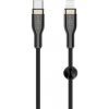 Krátký nabíjecí a datový opletený kabel FIXED s konektory USB-C/Lightning a podporou PD, 0.5m, MFI, FIXDB-CL05-BK