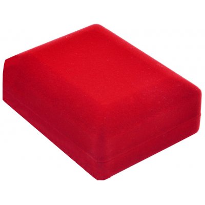 Jantario krabička zamatová na set s prsteňom 6 x 7,5 x 3 cm 101008 červená