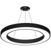 Interlook LPL-004 | Závesné LED stropné svietidlo 50W | okrúhle | hliník | CCD nebliká | Φ80x6 Černá