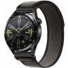 BStrap Velcro Nylon remienok na Huawei Watch GT2 Pro, black gray (SSG029C0207)