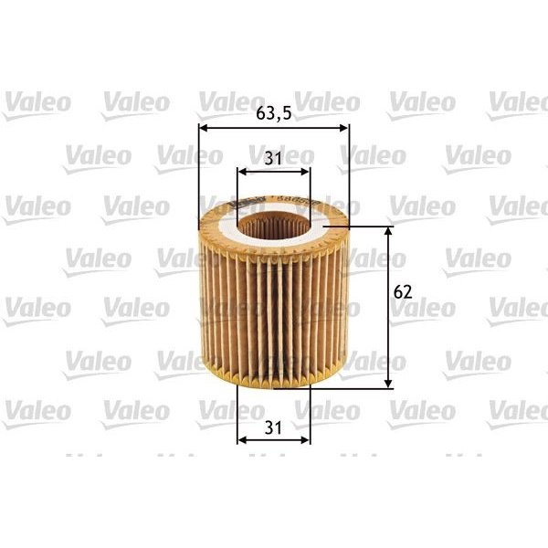 Olejové filtre pre automobily Olejový filter VALEO 586536