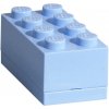 LEGO® Mini Box 4,6 x 9,2 x 4,3 cm svetlo modrá