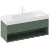 Skrinka pod umývadlo bez umývadla Ravak Lite 120x43x45 cm grey green X000001870