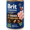Brit konzerva Premium by Nature Chicken & Hearts 800 g