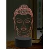 Beling 3D lampa, Hlava Budhu, 16 farebná,AA45