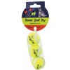 Balenie-tenisová loptička s rolničkou 4 cm HIPHOP CAT (3 ks v bal.)