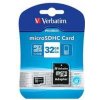Verbatim pamäťová karta Micro Secure Digital Card Premium, 32GB, micro SDHC, 44083, UHS-I U1 (Class 10), s adaptérom