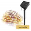EMOS D3ZW01 LED vianočná solárna nano reťaz 120LED, 12 m, teplá biela, časovač, IP44, medená