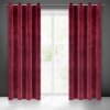 Záves VILLA z exkluzívneho zamatu 140 x 250 cm v bordovej farbe - dekoračné kolieska