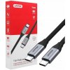 Kábel USB C - USB C PD 100W 4K 60Hz 10Gbps 1,0 m Unitek C14082ABK čierny