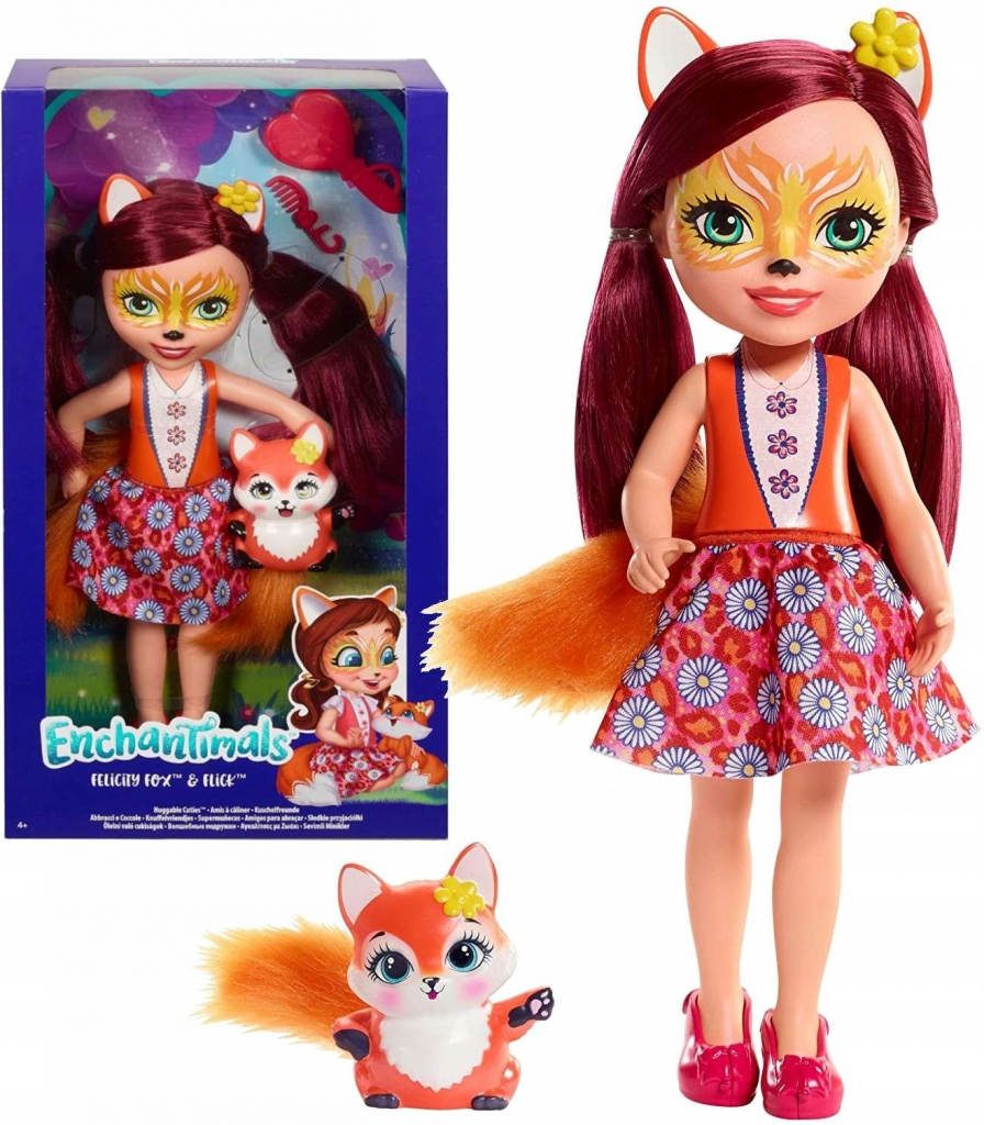 Mattel Enchantimals Felicity Fox 30 cm s líškou Flick