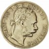 Stříbrná mince 1 zlatník František Josef I. Rakouská ražba 1891