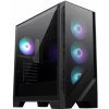 MSI skříň MAG FORGE 320R AIRFLOW/ bez zdroje/ levé temperované sklo/ 4x 120 mm A-RGB fan/ 2x USB3.2/ černá (306-7G23R21-809)