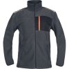 Cerva EMERTON STRETCH Fleece bunda šedá/oranžová 4XL
