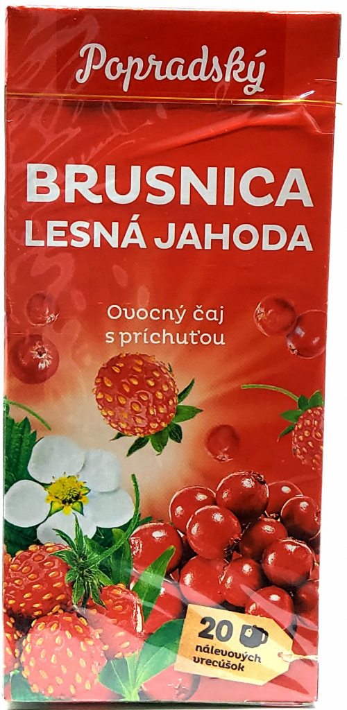 Popradský ovocný čaj Brusnica lesná jahoda 40 g