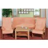 Bellatex deka Korall micro 2 + 1 lososová 150 x 200 cm, 2 ks 65 x 150 cm