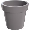 PlasticFuture Květináč Lofly antracit, 15,8 cm