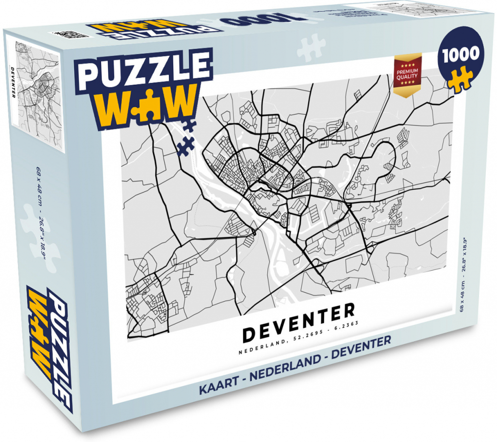 MuchoWow® Mapa Holandsko Deventer 1000 dielov od 49,99 € - Heureka.sk