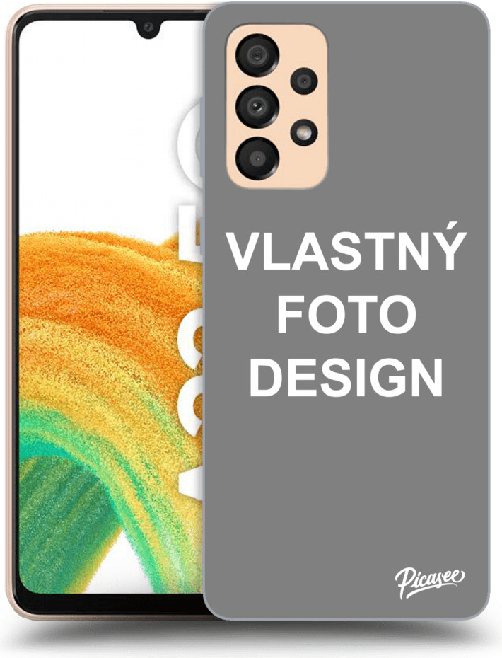 Púzdro Picasee silikónové Samsung Galaxy A33 A336 5G - Vlastný design/motiv čiré