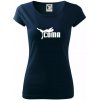 Coma paródia - Dámske tričko Pure - S ( Tmavomodrá (veľmi tmavá - skoro čierna) )